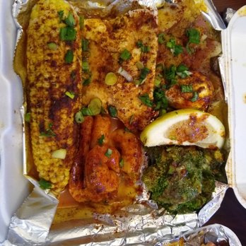 Chef Oya's The Trap - Loaded salmon and shrimp - American Near Me - Indianapolis, Indiana Chef Oya's The Trap - Loaded salmon and shrimp - American Near Me - Indianapolis, Indiana