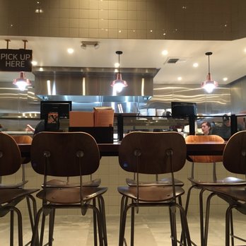 Urbane Cafe - tall dining tables with hooks at each seat - Sandwiches Near Me - Pasadena, California