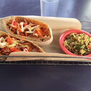 Fresca On Addison - BBQ Seitan sandwich. Quinoa salad on the side. - Pizza Near Me - Richmond, Virginia