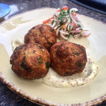 Moray's - Moist, tasty crab fritters! - New American Near Me - San Diego, California