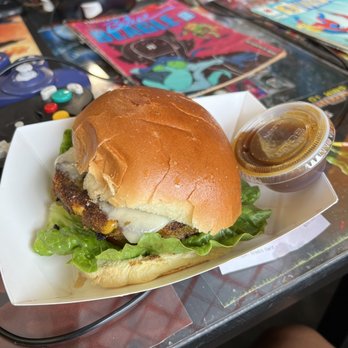 Action Burger - Veggie Burger with Honey Hennessy sauce. - Burgers Near Me - Brooklyn, New York