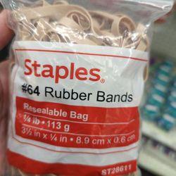Staples - You need big rubber bands? They have em