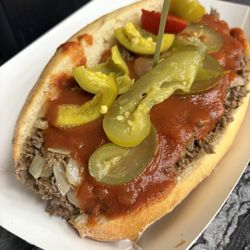 Allentown Fairgrounds Farmers Market - The Brass Rail cheesesteak. Always to die for