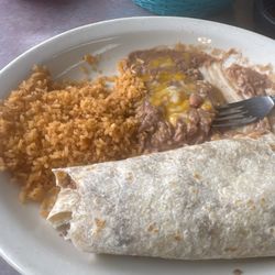 La Cabana Mexican Restaurant - Tiny amount of rice and beans aren't much either. The price is ridiculous.