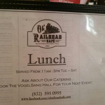 Ol Railroad Cafe - Cafes Near Me - Rosenberg, Texas