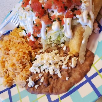 Taqueria Guanajuato - 3 chicken and cheese empanadas with beans and rice - Mexican Near Me - Myrtle Beach, South Carolina Taqueria Guanajuato - 3 chicken and cheese empanadas with beans and rice - Mexican Near Me - Myrtle Beach, South Carolina