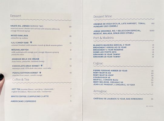 Menu photo 7 ilili DC Washington, DC, DC