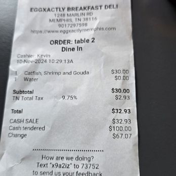 Eggxactly Breakfast & Deli - Cost of fish, shrimp and grits - Coffee & Tea Near Me - Memphis, Tennessee Eggxactly Breakfast & Deli - Cost of fish, shrimp and grits - Coffee & Tea Near Me - Memphis, Tennessee