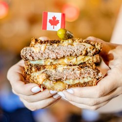 Maple Leaf Diner - Canadian Patty Melt Maple Leaf Diner Style