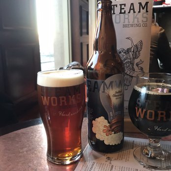 Steamworks - Mahogany Nitro Stout + salted caramel porter - Pubs Near Me - Vancouver, British Columbia Steamworks - Mahogany Nitro Stout + salted caramel porter - Pubs Near Me - Vancouver, British Columbia