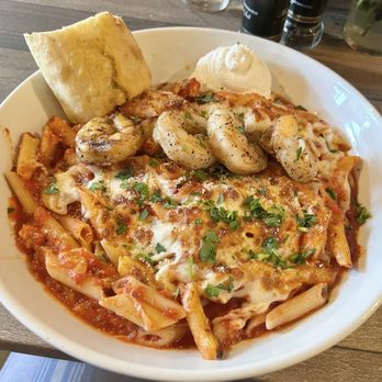 Oggi Italian - Shrimp and penne with mozz - Italian Near Me - Tampa, Florida Oggi Italian - Shrimp and penne with mozz - Italian Near Me - Tampa, Florida