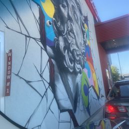 Mural at the Drive Thru window
