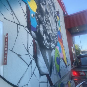 Dave's Hot Chicken - Mural at the Drive Thru window - Sandwiches Near Me - Salem, Oregon