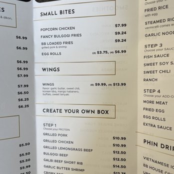 BB Bistro Box - Menu - Bubble Tea Near Me - Houston, Texas