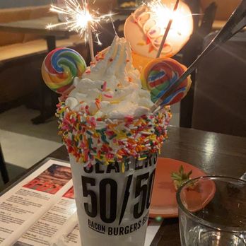 Slater's 50/50 - Happy happy birthday shake - Burgers Near Me - Denver, Colorado Slater's 50/50 - Happy happy birthday shake - Burgers Near Me - Denver, Colorado