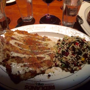 J. Alexander's - Pecan Crusted Tilapia with Orzo Salad - New American Near Me - Nashville, Tennessee J. Alexander's - Pecan Crusted Tilapia with Orzo Salad - New American Near Me - Nashville, Tennessee