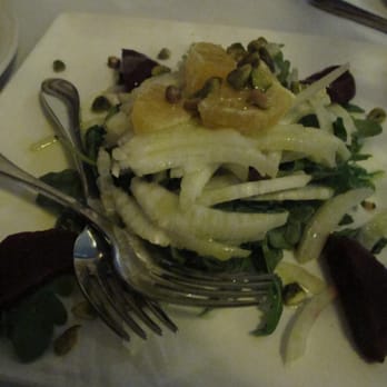 Ristorante Giorgia - Fennel salad with oranges, red beets and pistachios served with lemon and oil dressing - Italian Near Me - Rumson, New Jersey
