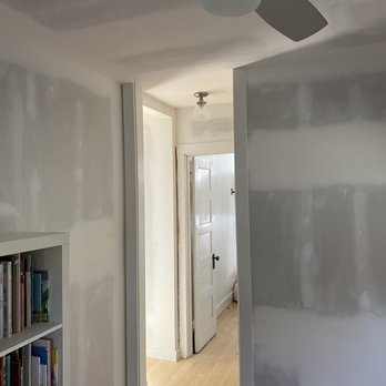 J Gomez Painting - Hallway in process - Painters Near Me