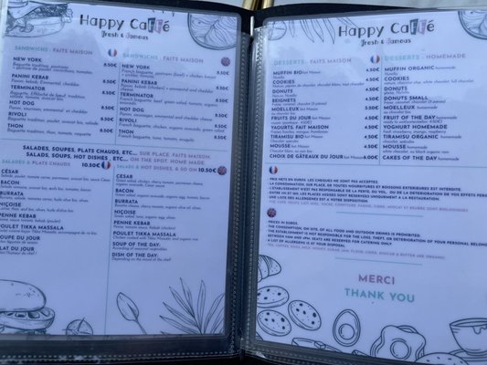 Menu photo 1 Happy Caffé Paris, 75 Menu photo 1 Happy Caffé Paris, 75