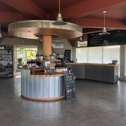 Flat Rock Cellars - It's a nice industrial chic interior