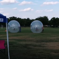 Splash Jam Milburn Park - Hamster balls. $5 per person.