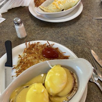 The Original Pancake House - Eggs Benedict and spinach crepe - Breakfast & Brunch Near Me - Delray Beach, Florida The Original Pancake House - Eggs Benedict and spinach crepe - Breakfast & Brunch Near Me - Delray Beach, Florida