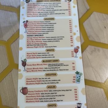 Honey Bees Breakfast Lunch - Drink menu - Breakfast & Brunch Near Me - Myrtle Beach, South Carolina Honey Bees Breakfast Lunch - Drink menu - Breakfast & Brunch Near Me - Myrtle Beach, South Carolina