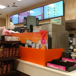 Pick up counter at Dunkin’ Donuts