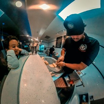 Bango Creamery - My son mesmerized at the craftsmanship of the ice cream guy working on his dessert. - Ice Cream & Frozen Yogurt Near Me - Los Angeles, California