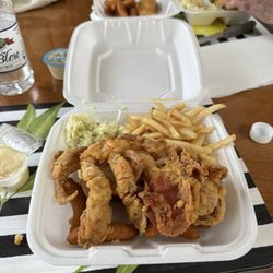 Moore's Olde Tyme Barbeque - Fried soft shell crabs.