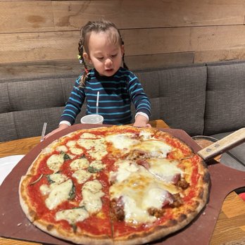 matchbox - Half Margherita, half Burrata and salami - Pizza Near Me - Arlington, Virginia