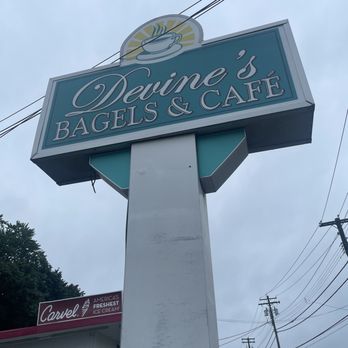 Devine's Bagels & Cafe - the sign - Coffee & Tea Near Me - Milford, Connecticut
