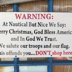 Nautical But Nice - Little sign on the front door