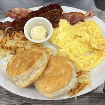 Biscuits Cafe - Original Breakfast w/eggs, bacon, hash browns and 2 biscuits. - Breakfast & Brunch Near Me - Glendale, Arizona