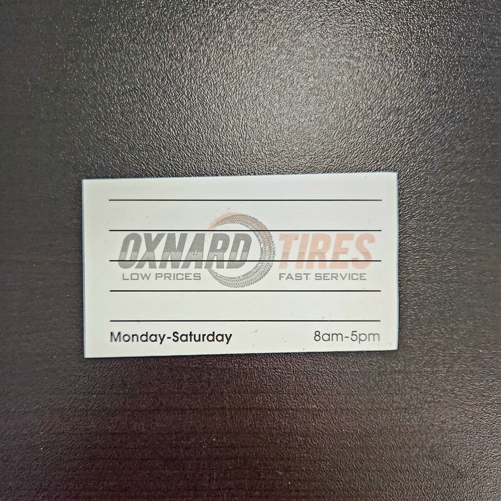 Oxnard Tires - Business card - Tires Near Me - Van Nuys, California Oxnard Tires - Business card - Tires Near Me - Van Nuys, California