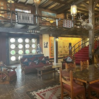 El Rancho Hotel - Lobby, 2 floors covered with memorabilia. Photos of many actors from the 40's. - Hotels Near Me - Gallup, New Mexico