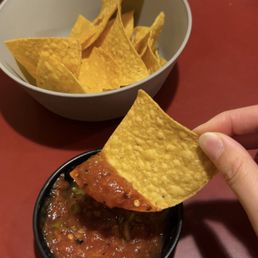 Large chips and salsa Large chips and salsa