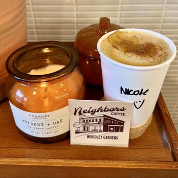Neighbors Coffee - Apple butter latte with house made oat milk - Coffee Roasteries Near Me - Rockville, Maryland Neighbors Coffee - Apple butter latte with house made oat milk - Coffee Roasteries Near Me - Rockville, Maryland