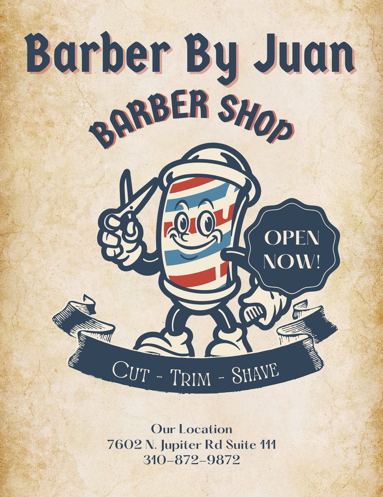 BARBER BY JUAN Updated September 2024 Request an Appointment 7602 N Jupiter Rd, Garland