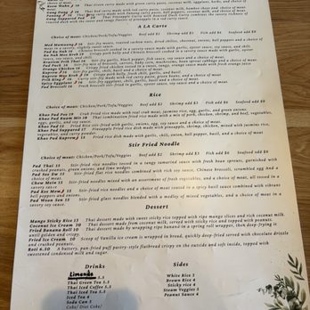 Le Dee Thai Cuisine - Menu - Thai Near Me - Chino Hills, California