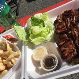 Chicken and Beef Short Ribs Teriyaki Combo