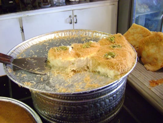 Photo of Abdallah's Bakery - Houston, TX, US. Dessert-with fresh cream and Phillo dough