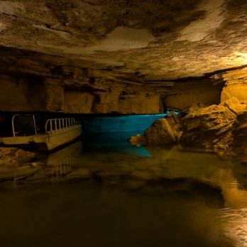 Indiana Caverns - The start of the boat tour - Ziplining Near Me - Corydon, Indiana