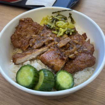 Bafang Dumpling - Pork Chop with Braised Pork Belly Rice - Dim Sum Near Me - Santa Clara, California Bafang Dumpling - Pork Chop with Braised Pork Belly Rice - Dim Sum Near Me - Santa Clara, California