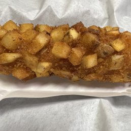 Angry dog with potato crust Angry dog with potato crust