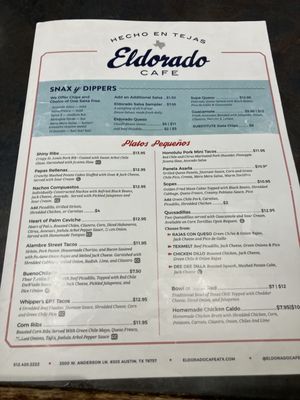 Menu photo 6 Eldorado Cafe Austin, TX