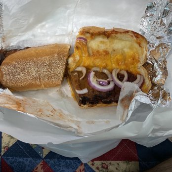 The Original Fireside Caterers - a hot dog with cheese and onions - Delis Near Me - Plainview, New York
