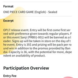 The description of the event.
