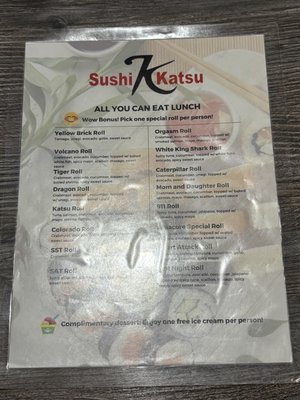 Menu photo 3 Sushi Katsu Lakewood, CO Menu photo 3 Sushi Katsu Lakewood, CO