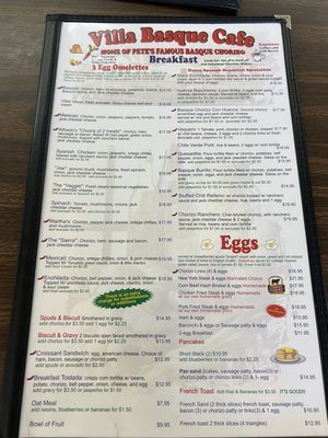 Menu photo 7 Villa Basque Café Carson City, NV Menu photo 7 Villa Basque Café Carson City, NV